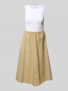 s.Oliver RED LABEL Regular Fit Midikleid aus Baumwoll-Mix in Sand, Grö...