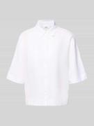s.Oliver RED LABEL Relaxed Fit Bluse aus reinem Leinen in Weiss, Größe...
