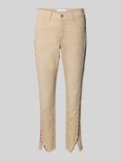 Angels Slim Fit Hose mit Kontrastpaspeln Modell 'Ornella' in Sand, Grö...