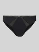 BOSS Panty mit Spitzen-Einsatz in Black, Größe S