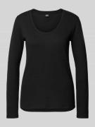 BOSS Slim Fit Pyjama-Oberteil aus Baumwoll-Mix in Black, Größe L