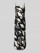 Someday Midikleid aus Viskose-Leinen-Mix Modell 'Qualeza' in Black, Gr...