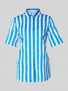 ETERNA Regular Fit Bluse mit 1/2-Arm in Blau, Größe 36