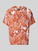 BOSS Relaxed Fit Freizeithemd mit Resortkragen in Orange, Größe XL