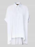 Smith and Soul Oversized Bluse mit Kentkragen in Weiss, Größe L/XL