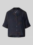 Someday Relaxed Fit Bluse mit Resortkragen Modell 'Zesora' in Dunkelbl...