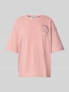 JAKE*S STUDIO WOMAN Oversized T-Shirt mit Motiv-Stitching in Altrosa, ...