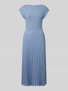 Tommy Hilfiger Fit-and-Flare-Midikleid mit plissiertem Rock in Hellbla...