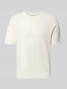 CK Calvin Klein T-Shirt mit Logo-Stitching Modell 'SUPIMA' in Offwhite...