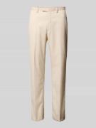 MCNEAL Regular Fit Anzughose mit Leinen-Anteil in Beige, Größe 42