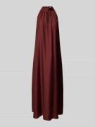 Jake*s Collection Maxikleid mit Neckholder in Bordeaux, Größe 42