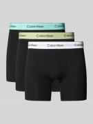 Calvin Klein Underwear Trunks mit Label-Bund im 3er-Pack in Black, Grö...