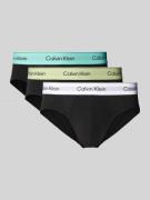 Calvin Klein Underwear Slip mit Label-Bund im 3er-Pack in BLACK, Größe...