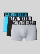 Calvin Klein Underwear Trunks mit Label-Bund im 3er-Pack in Hellblau, ...