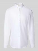 Jake*s Super Slim Fit Business-Hemd mit Kentkragen in Weiss, Größe 37/...