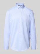 Christian Berg Men Regular Fit Business-Hemd mit Kentkragen in Bleu, G...