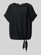 Christian Berg Woman Blusenshirt mit Rundhalsausschnitt in Black, Größ...