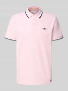 Tom Tailor Regular Fit Poloshirt aus Baumwoll-Mix in Hellrosa, Größe L
