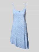 Review Minikleid mit Herz-Ausschnitt in Bleu, Größe L