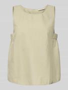 Marc O'Polo Denim Blusentop mit Rundhalsausschnitt in Schilf, Größe XS