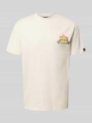 Ellesse T-Shirt mit Motiv-Print Modell 'PIAZZO' in Offwhite, Größe L
