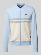Ellesse Sweatjacke mit Logo-Badge Modell 'RISANI' in Hellblau, Größe M