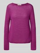 Marc O'Polo Regular Fit Strickpullover aus reiner Baumwolle in Fuchsia...