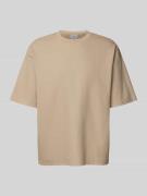 JAKE*S STUDIO MEN Relaxed Fit T-Shirt mit Rundhalsausschnitt in Beige,...