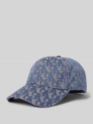CK Calvin Klein Basecap mit Label-Strukturmuster in Blau, Größe 1