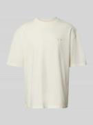 Pegador Oversized T-Shirt mit Label-Stitching in Offwhite, Größe L