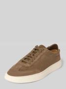 BOSS Low Top Sneakers aus Veloursleder in Cognac, Größe 40