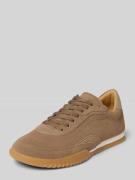 BOSS Low Top Sneaker aus echtem Leder in Beige, Größe 40