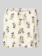 Jake*s Casual Relaxed Fit Pyjama-Shorts mit Tunnelzug in Offwhite, Grö...
