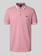BOSS Green Regular Fit Poloshirt aus reiner Baumwolle in Rosa, Größe L
