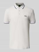 BOSS Green Regular Fit Poloshirt aus reiner Baumwolle in Hellgrau, Grö...