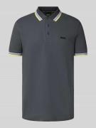 BOSS Green Regular Fit Poloshirt aus reiner Baumwolle in Dunkelgrau, G...