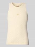 BLKVIS Tanktop mit Label-Stitching in Offwhite, Größe M