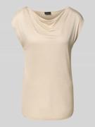 s.Oliver BLACK LABEL Regular Fit T-Shirt mit Wasserfallausschnitt in S...
