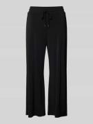comma Stoffhose mit elastischem Bund in Black, Größe 34