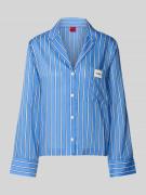HUGO Pyjama-Oberteil aus reinem Lyocell Modell 'Kleo' in Blau, Größe L