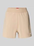 HUGO Pyjama-Shorts mit elastischem Bund in Beige, Größe L