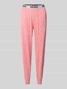 HUGO Slim Fit Pyjama-Hose aus Viskose-Mix Modell 'Unite' in Pink, Größ...