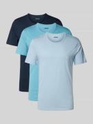 BOSS Regular Fit T-Shirt aus reiner Baumwolle im 3er Pack in Hellblau,...