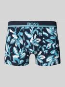BOSS Regular Fit Trunks aus Baumwoll-Mix in Hellblau, Größe L