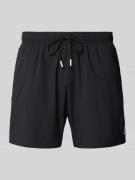 BOSS Badeshorts mit Mesh-Einsatz in Black, Größe L
