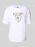 JOOP! T-Shirt mit Label-Paillettenbesatz Modell 'TOMMA' in Weiss, Größ...
