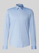 BOSS Slim Fit Businesshemd mit Struktur Modell 'P-ROAN' in Bleu, Größe...