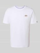 Alpha Industries T-Shirt mit Label-Print und Rundhalsausschnitt in Wei...