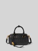 Seidenfelt Handtasche in Flecht-Optik Modell 'KINNA BOWLING BAG' in Bl...