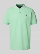 Lerros Poloshirt mit Label-Stitching in Khaki, Größe L